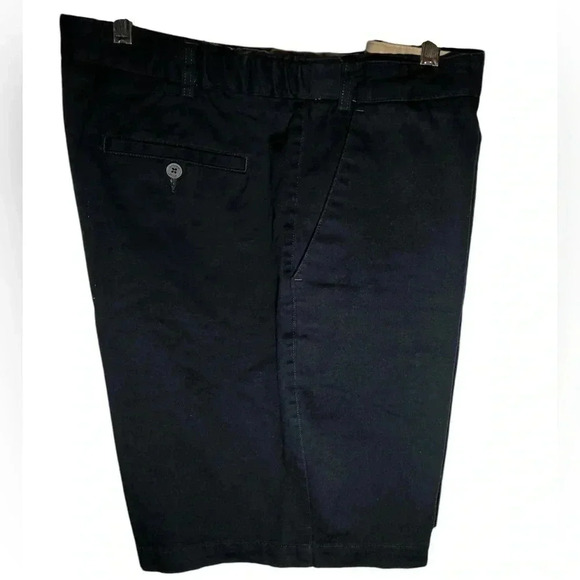Geoffrey Beene Navy 8” Flat Front Shorts Size: 40 - Picture 1 of 7